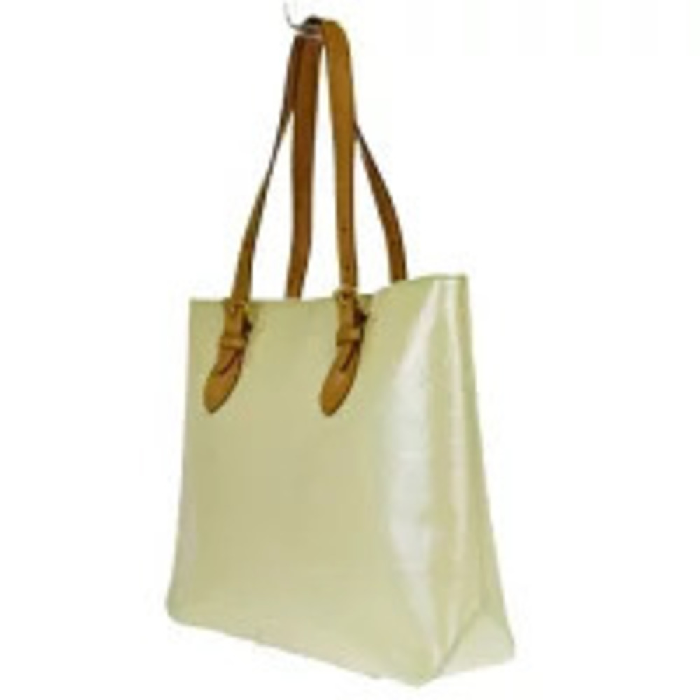 Louis Vuitton Vernis Brentwood Monogram Shoulder Perle Bag Enamel Brown
